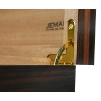 Jemar Indian Collection Brown Stripe Humidor - 70 Cigar Capacity